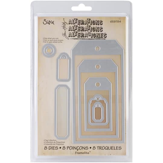 Sizzix&#xAE; Framelits&#x2122; Tag Collection Dies by Tim Holtz&#xAE;